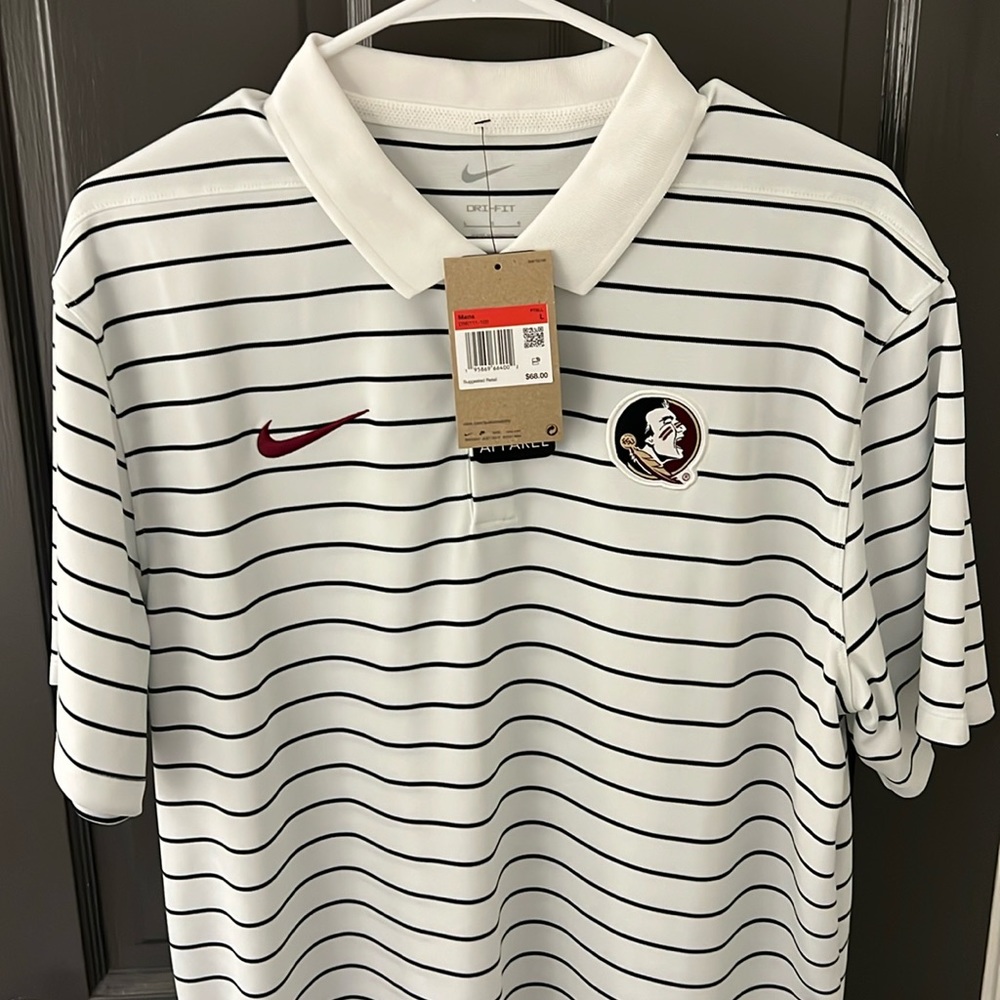 Nike FSU dry fit golf polo